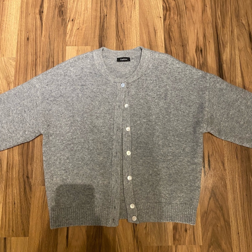 Zadig & Voltaire Gray Cardigan Sweater